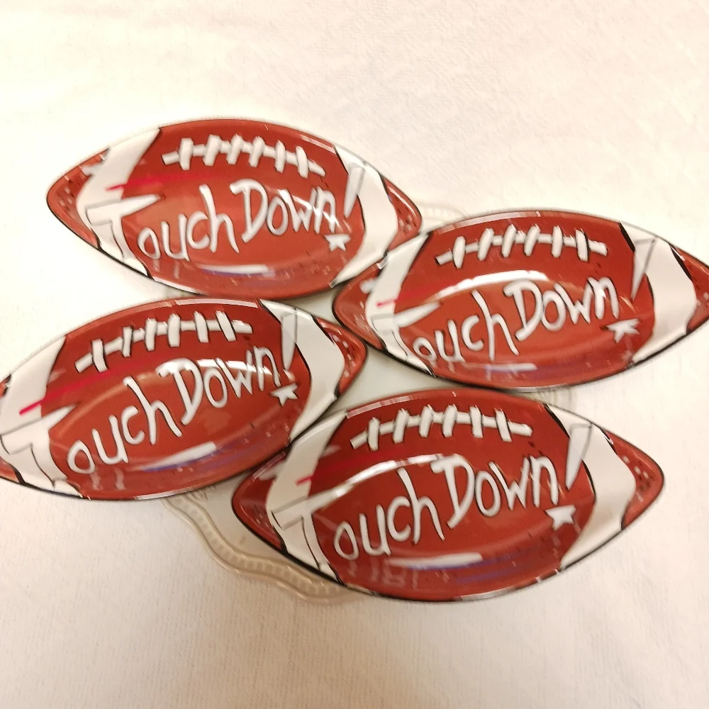 Ceramic Football Touchdown Dishes